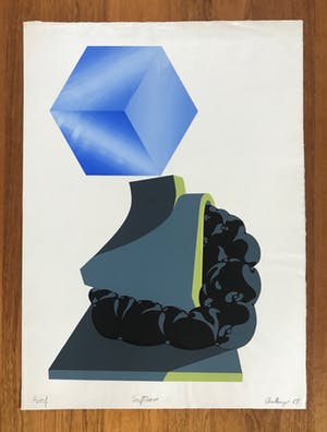 Michael Challenger - Unieke zeefdruk - Gesigneerd - 1967 - Artist Proof kopen? Bied vanaf 55!