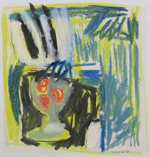 Maria de Vet - Gouache en krijt, Zonder titel kopen? Bied vanaf 1!