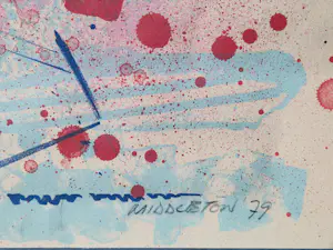 Sam Middleton - Redelijk zeldzame zeefdruk op papier "summer sailing" - oplage slechts 50 kopen? Bied vanaf 63!