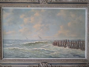 Hans Lenteman - Hollands inpressionistisch zeezicht kopen? Bied vanaf 100!