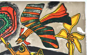 AcheterCorneille - Eveil, litho, 66x51 cm, gesigneerd, 1971? Enchérissez de 325!