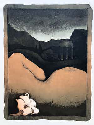 Manuel Menan - Naakt in landschap verkocht voor € 50!