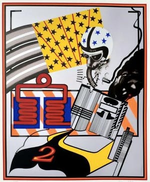 Peter Phillips - Custom painting nr. 6 - Zeer grote litho uit 1965 kopen? Bied vanaf 600!