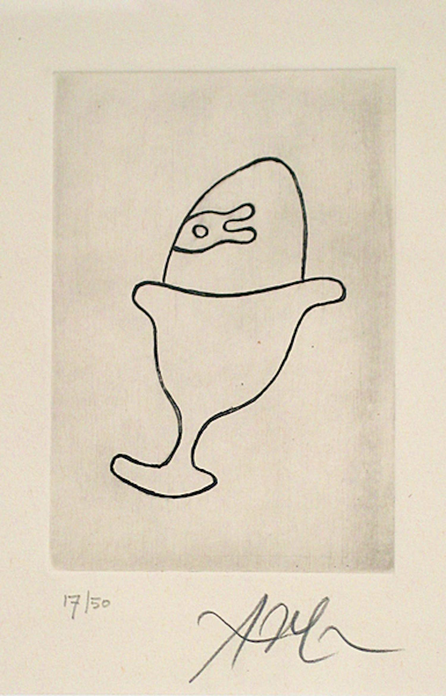 Hans Arp - zonder titel verkocht voor € 750!