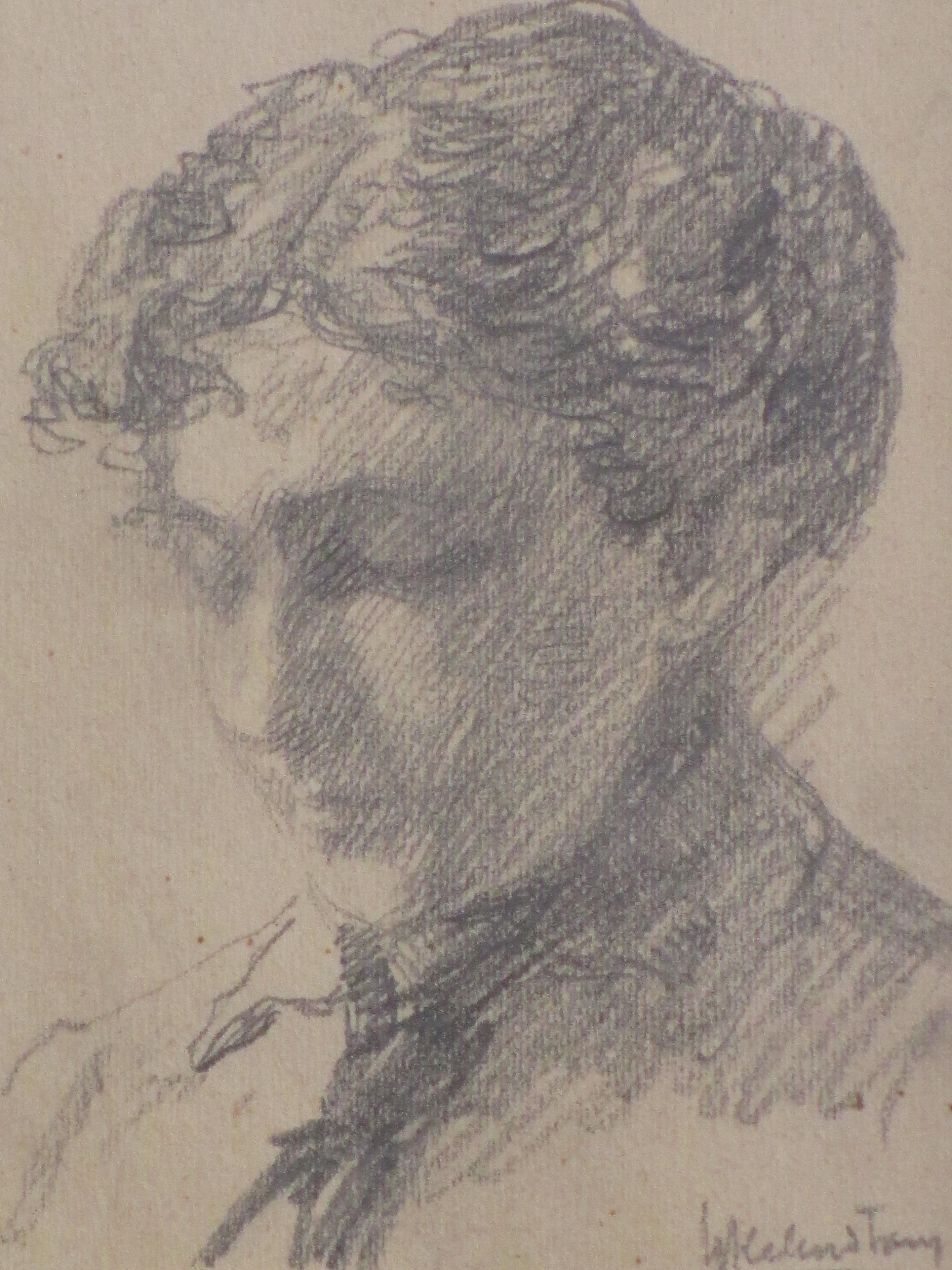 Hendrikus IJkelenstam - Portret Sophia Troost - Tekening kopen? Bied vanaf 1!
