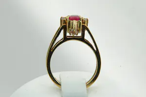 19 - Bijzondere - aan 2 kanten draagbare 18 Krt rosé gouden "reverso" ring kopen? Bied vanaf 245!