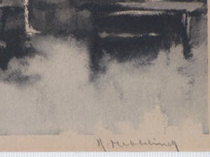 Roger Hebbelinck - Stadsgezicht Brugge met Belfort - Ets kopen? Bied vanaf 50!