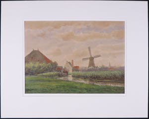 Hendrik Hulk - Aquarel, Den Oudenweg no. 6 Haarlem kopen? Bied vanaf 1!
