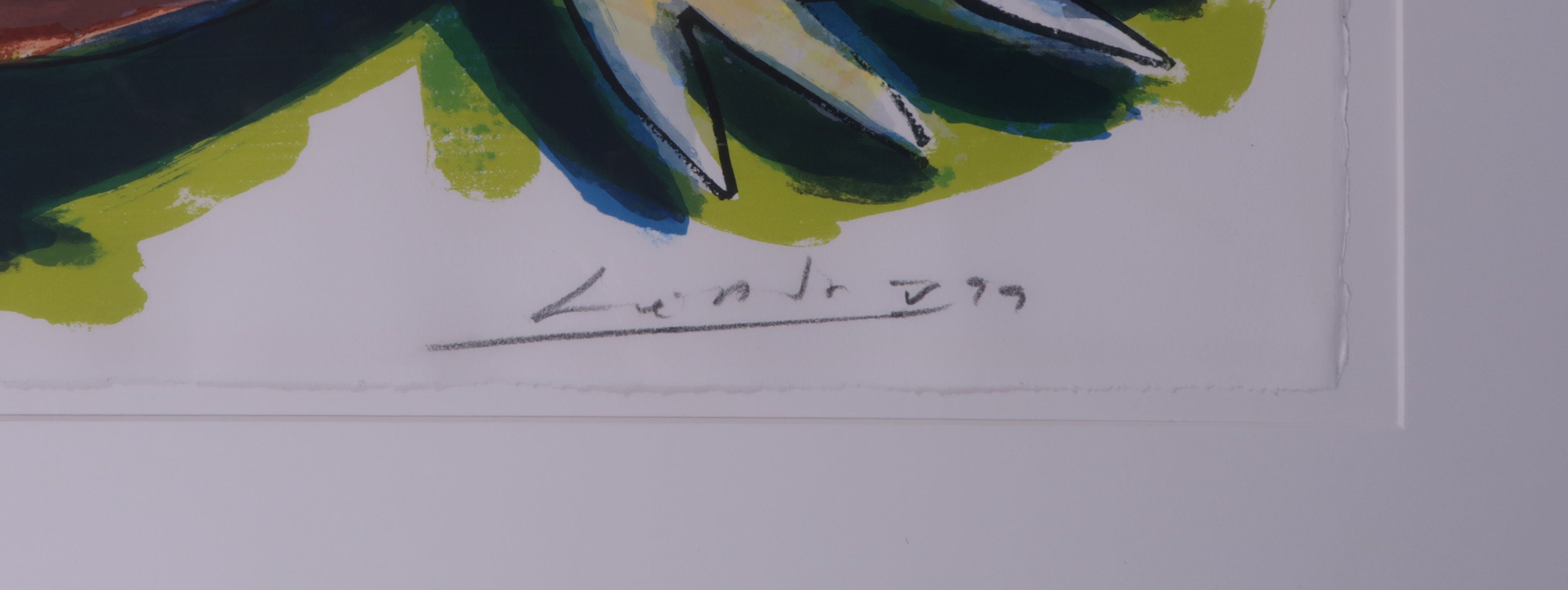 John Lie a Fo - Zeefdruk, Touche pas ma Monde - Ingelijst kopen? Bied vanaf 60!