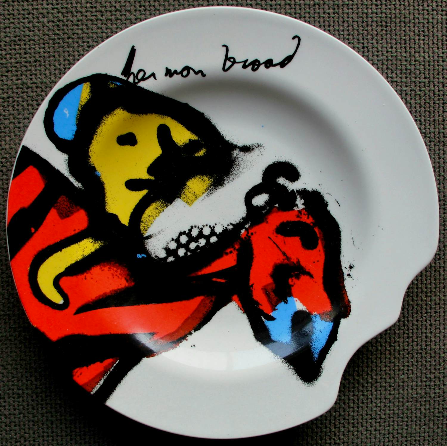 Herman Brood - Keramieken bord: man op paard kopen? Bied vanaf 79!