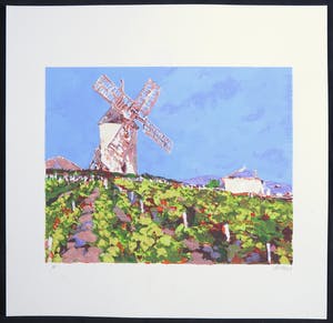 Henri Hess - Zeefdruk, Molen kopen? Bied vanaf 1!