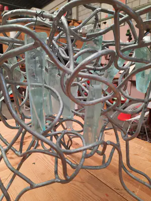 Brand van Egmond - Kandelaar gegalvaniseerd ijzer met glas kopen? Bied vanaf 200!