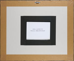 Sol LeWitt - Handgesigneerde geometrische pentekening - Ingelijst kopen? Bied vanaf 1!