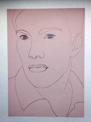 Rosemin Hendriks - Zonder titel ( Zelfportret) verkocht voor € 1250!