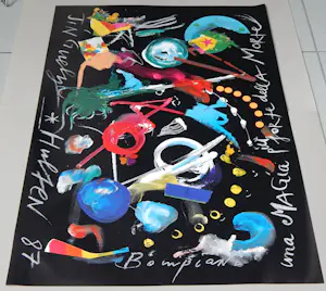 Buy Jean Tinguely - Ausstellungsplakat Palazzo Grassi Venedig 1987? Bid from 80!