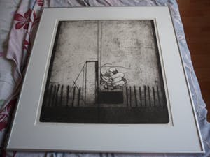 Peter Oosterbos - Ets, Titel. "Grote Groeisels". kopen? Bied vanaf 35!