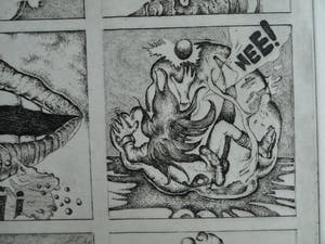 Ab Steenvoorden - Ets , Metamorfose van Granya – Surrealistische voorstelling, 1972 - 21½ x 25 cm kopen? Bied vanaf 1!