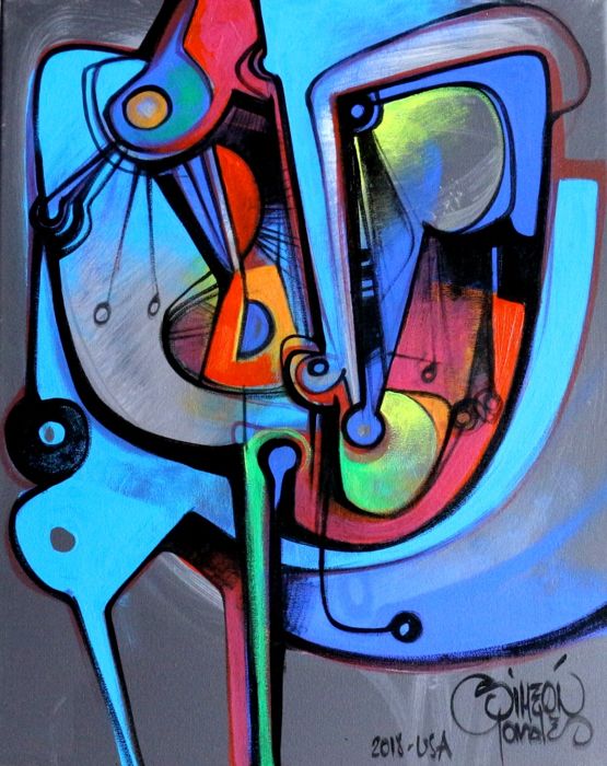 Simeon Gonzales - Rostro en Azul verkocht voor € 169!