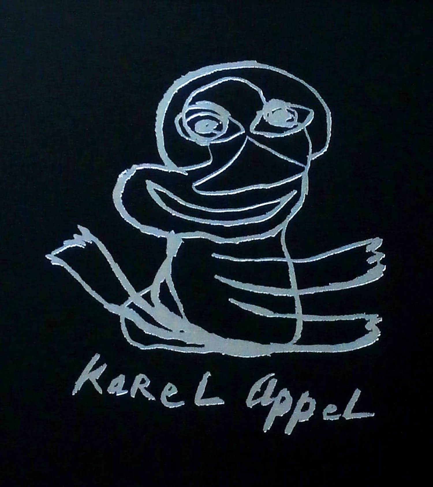 Karel Appel - ingelijste zeefdruk: The face - 1977 kopen? Bied vanaf 225!