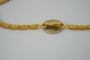 1908 - Geel gouden collier kopen? Bied vanaf 1500!