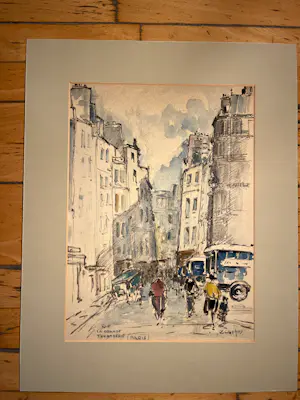 Buy Albert Zwartjes - Rue la grande Truanderie (Paris)? Bid from 65!