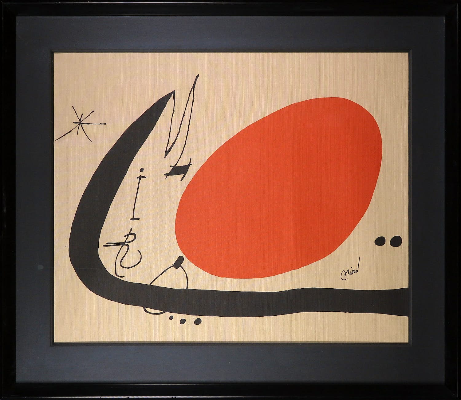 Joan Miro - Litho op synthetisch canvas, Ma de proverbis - Ingelijst kopen? Bied vanaf 350!