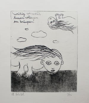 Ans Wortel - Weinig verschil tussen vliegen en kruipen kopen? Bied vanaf 50!