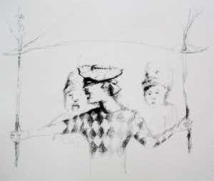 Han Mes - litho - Prent 190 verkocht voor € 40!