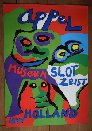 Karel Appel - Tentoonstellingsaffiche Museum Slot Zeist kopen? Bied vanaf 125!