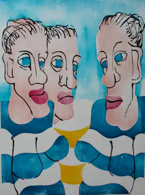 Grafisch Gezelschap de Luis - Houtdruk Toon Jansen - 1975 verkocht voor € 60!