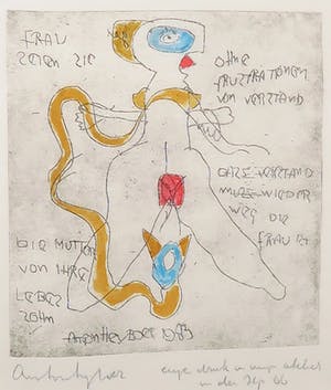 Anton Heyboer - Kleurenets, Ohne Frustration von Verstand - Ingelijst kopen? Bied vanaf 100!