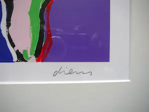 Peter Diem - Vrolijke koeien zeefdruk- kopen? Bied vanaf 45!