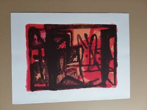 Theo Kuijpers - KLEURRIJKE ABSTRACTIE / KLEURZEEFDRUK / 57x76cm / SIG / 1992 kopen? Bied vanaf 25!