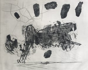 Wout van Heusden - Mooie, grote ets - 1956 - 4/20 kopen? Bied vanaf 1!