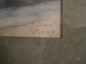 Willem Karel Rees - Rond 1930 - Aquarel - uitgebloeide Tulpen - Lijst & passe partout orig Art-Deco kopen? Bied vanaf 40!