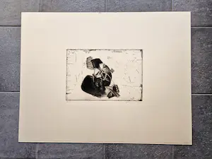 Jan Prins - Grote & fraai uitgewerkte - unica 2e staat - Ets "Paardeval" kopen? Bied vanaf 32!