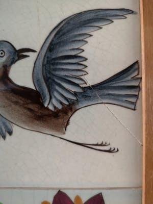 Koninklijke Fabriek van Muurtegels J. van Hulst - Amphora Flora Fauna kopen? Bied vanaf 450!