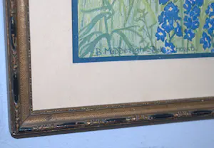 Bernardina Midderigh-Bokhorst - kleurenlitho kinderen met vlinder kopen? Bied vanaf 20!