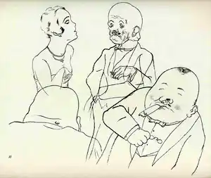 Georg Grosz - High Finance - 1923 - Expressionistische Lithographie - Original aus dem Zykl kaufen? Bieten Sie von 99!