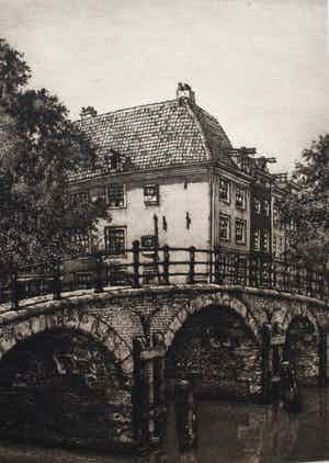 Cornelis Brandenburg - Ets: Amstel - 1917 verkocht voor € 75!