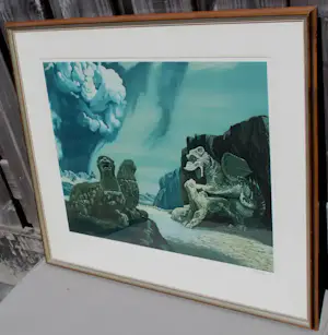 Buy Carel Willink - Ingelijste zeefdruk: De eeuwige schreeuw (Nette lijst!)? Bid from 499!