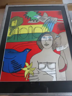 Corneille - litho: Les amoureux de l’isle Adam kopen? Bied vanaf 275!