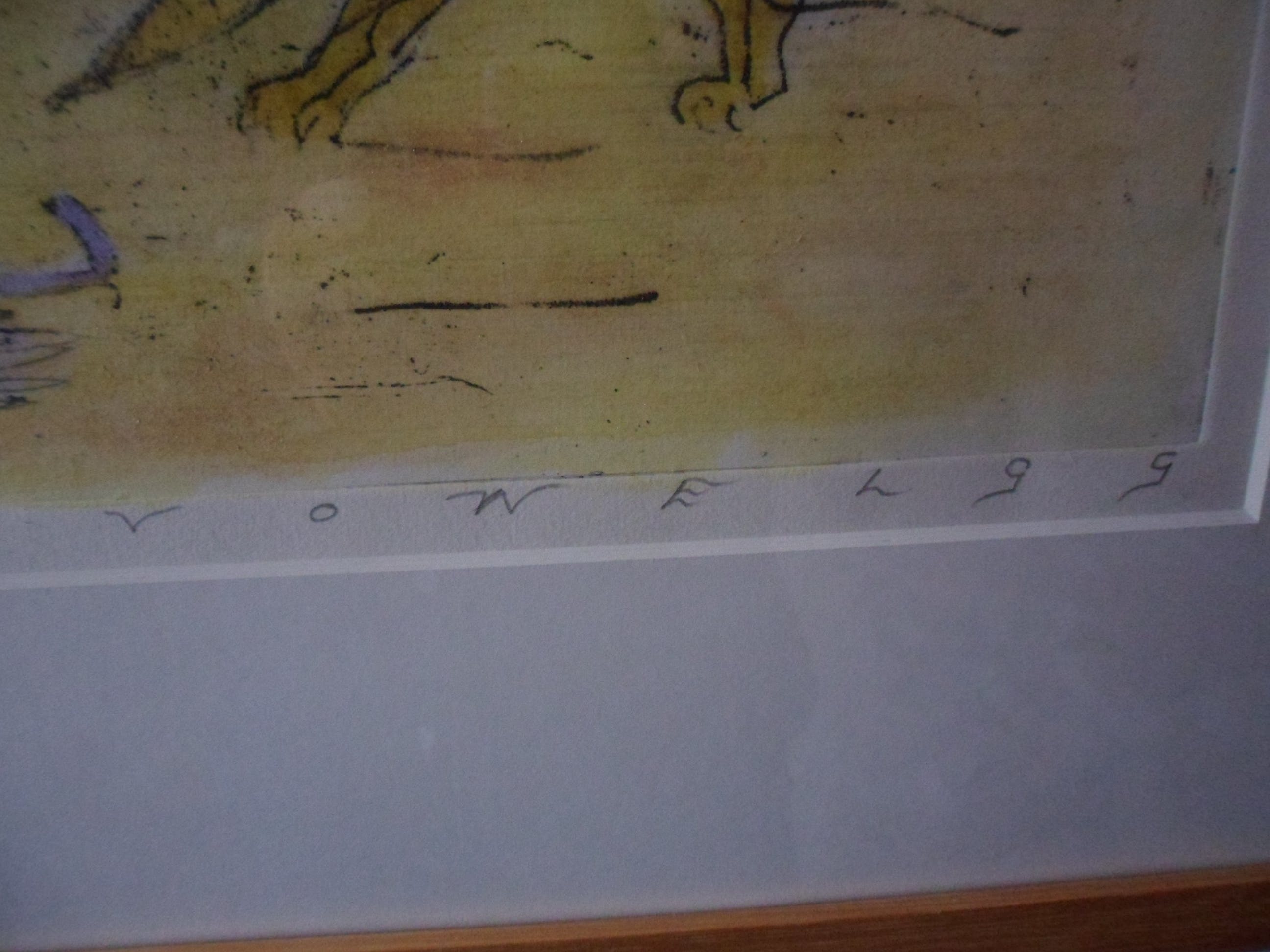 Judith Werdmuller von Elgg - Gemengde techniek op papier, Titel,"Vowel". kopen? Bied vanaf 20!