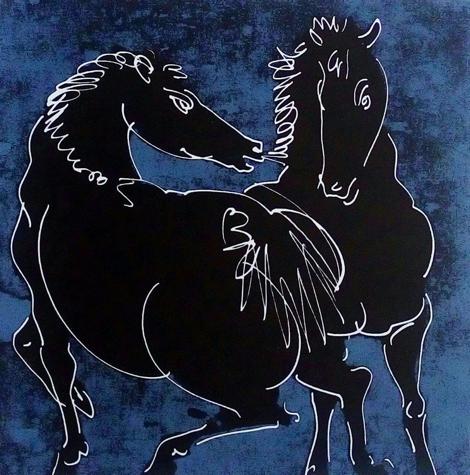 Hans Erni - litho, Chevaux - LAATSTE KEER AANGEBODEN verkocht voor € 20!