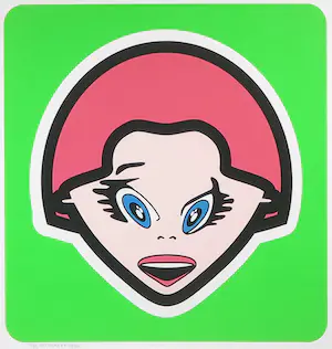 Ottograph - Zeefdruk, Z.T. Grijs - Ingelijst kopen? Bied vanaf 50!
