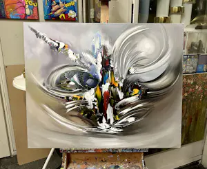 Gena - Abstract “ Storm” kopen? Bied vanaf 250!