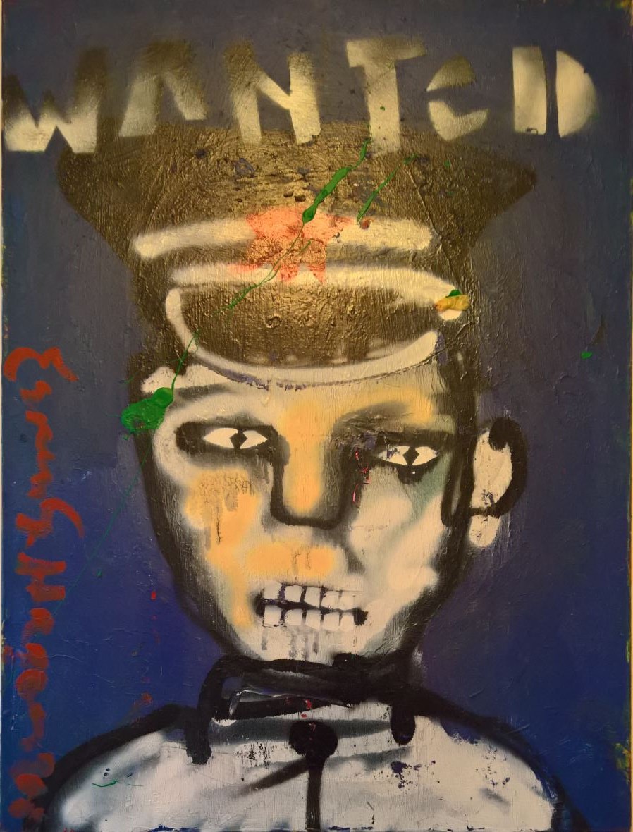 Espen Hagen - Origineel schilderij Espen Greger Hagen – Police - Wanted kopen? Bied vanaf 280!