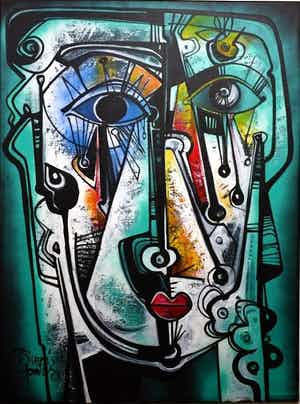 Simeon Gonzales - Rostro de Guerra verkocht voor € 395!