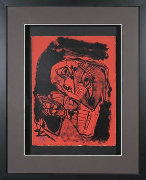 Karel Appel - Litho uit Rhapsodie de ma nuit - Ingelijst kopen? Bied vanaf 1!
