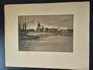 Arend Hendriks - Landschap aan het water verkauft für € 51!